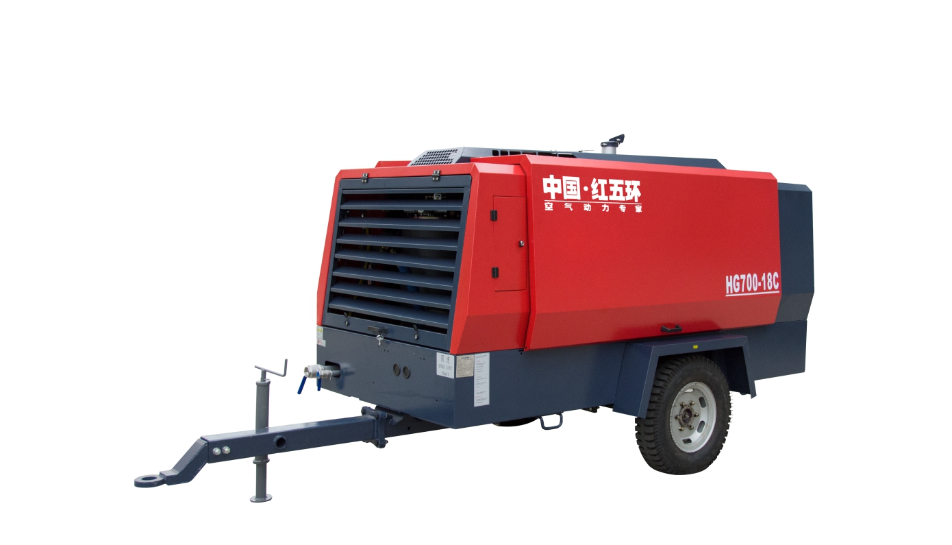 柴驱-HG系列单级高压移动空压机（两轮）HG650、HG750、HG550、HG700  柴移