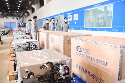 东方电气全国首批高原氢燃料电池发动机成功交付！