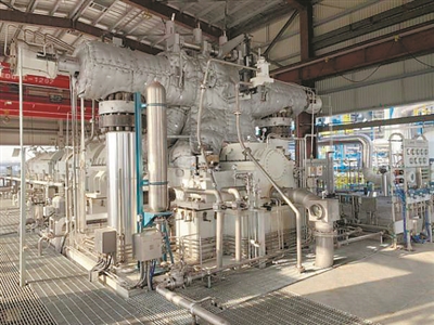 杭汽轮连云港石化乙烯压缩机标杆项目试车一次性圆满成功。