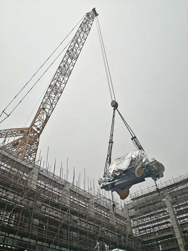 中国化学圆满完成晋巨空分项目压缩机组吊装工作