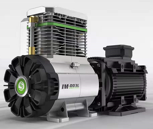 盛源新上市新能源车载无油压缩机